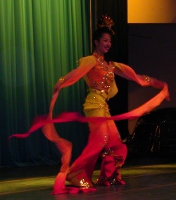 Dancer in elaborate costume