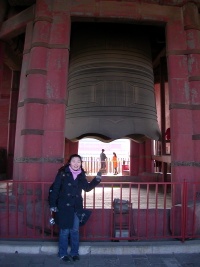 Hyemi and a huge bell