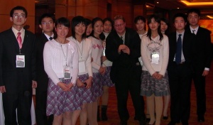 Me and the volunteers, many of which happend to be wearing skirts...
