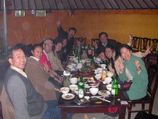 Dinner with Danna's family at Mongolian Restaurant