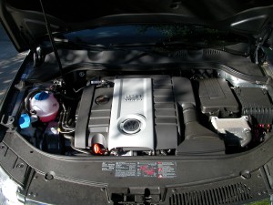 The engine of my mom's new Passat