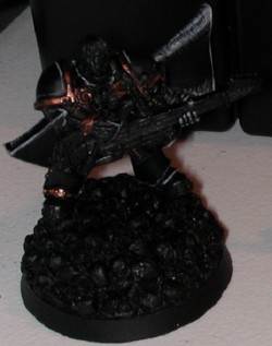 Finished highlighting the black portions of the armor