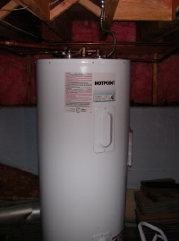 Our newly installed hot water tank