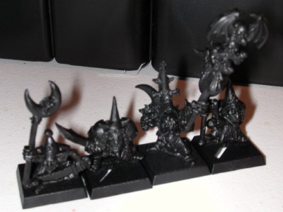 Night Goblin Command primed black