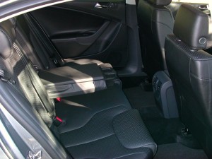 The rear seat of the 2006 Passat