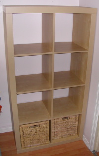 The completed shelves