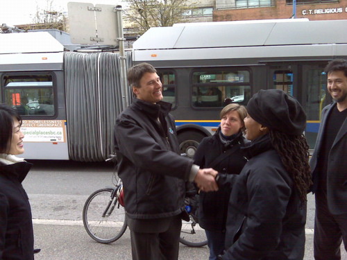 Majora Carter and Vancouver Mayor Gregor Robertson