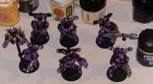 Six WIP Purple Plaguemarines