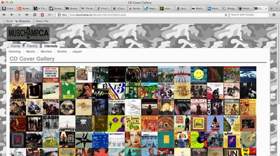 The current best performance of my CD Cover Gallery