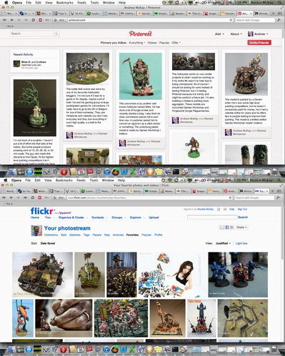 Parts of Flickr look similar to Pinterest