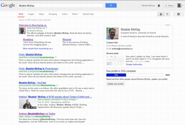 My improved Google results thanks to structured meta data
