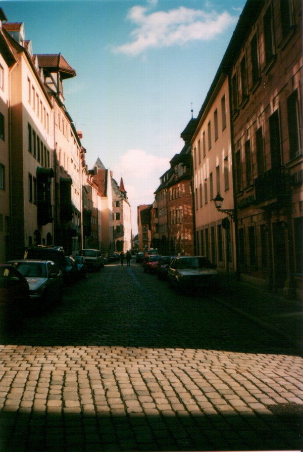 A random street in Nuremburg Germany