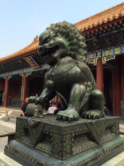 Bronze Lion at the Summer Palace