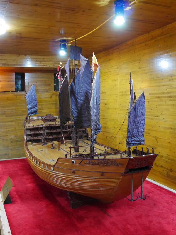 Model of largest treasure fleet ship