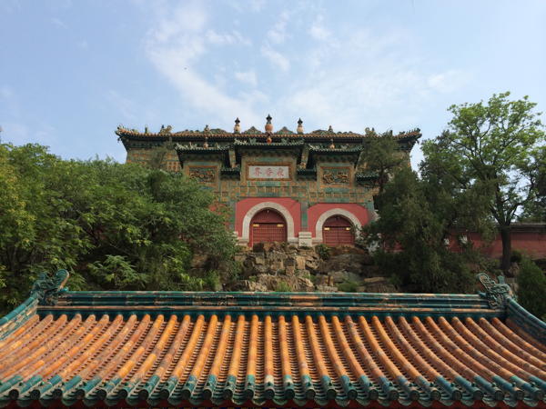 Rare blue sky over the Summer Palace