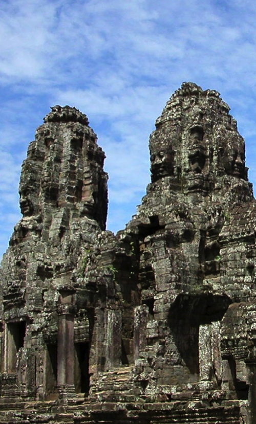 Angkor Thom with somewhat rare blue sky