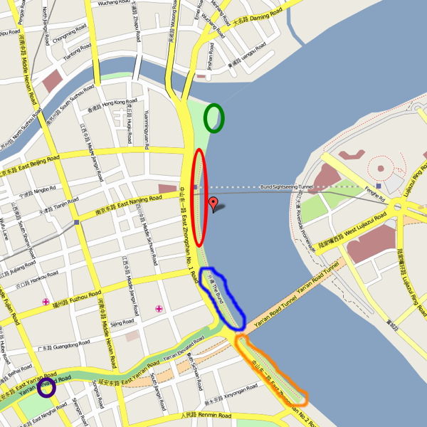 Map of the Bund