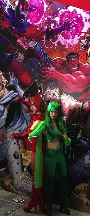 The Enchantress and Scarlet Witch at Shanghai Comic Convention