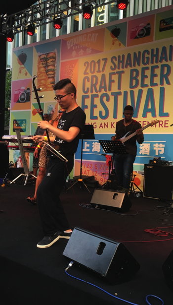 The music stage at the 2017 Shanghai Craft Beer Festival