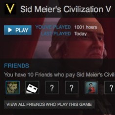 1001 Hours of Sid Meier's Civilization V