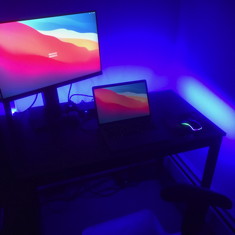 New desk with LEDs