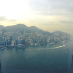The view from the 107th floor of the Ritz-Carlton Hong Kong