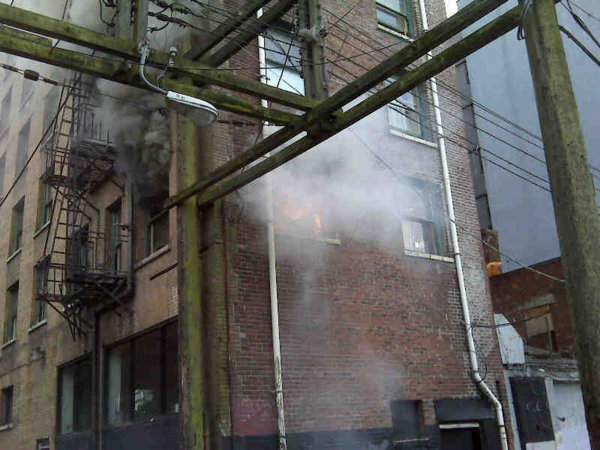 Fire starts in DTES hotel