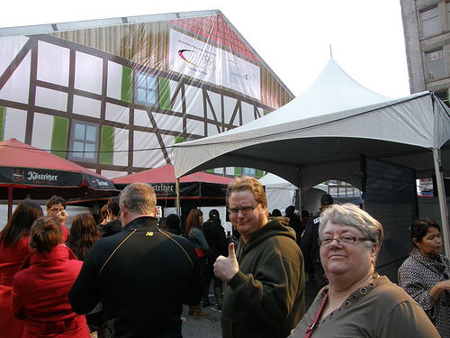 Us outside the German FanFest