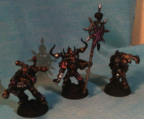 Close up of Chaos Space Marines