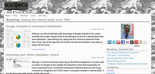 Muskblog Screen Shot August 2013