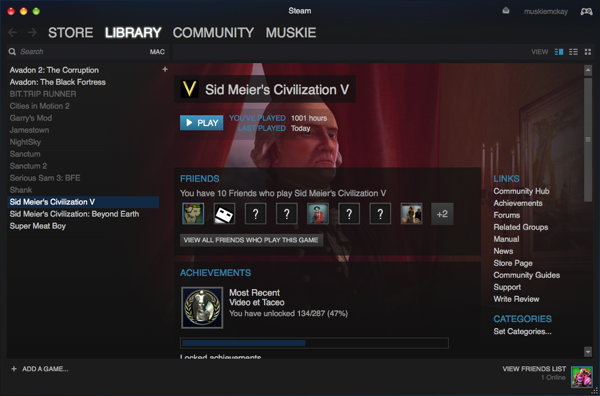 1001 hours of Sid Meier's Civilization V