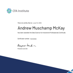 Data Science Certificate