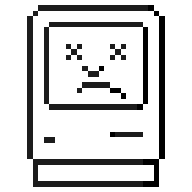 My recreation of the sad mac icon