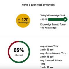 First Practice Exam Score