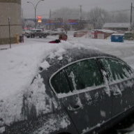 Snow Covered Car